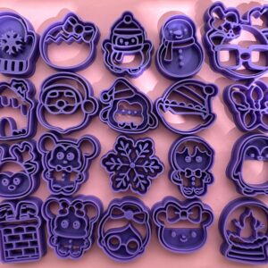 Pack de 27 Mini Cortadores Navideños (4 cm) – Edición Especial