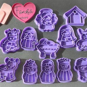 Belen Pesebre Navidad Cortadores de Galletas (6cm)