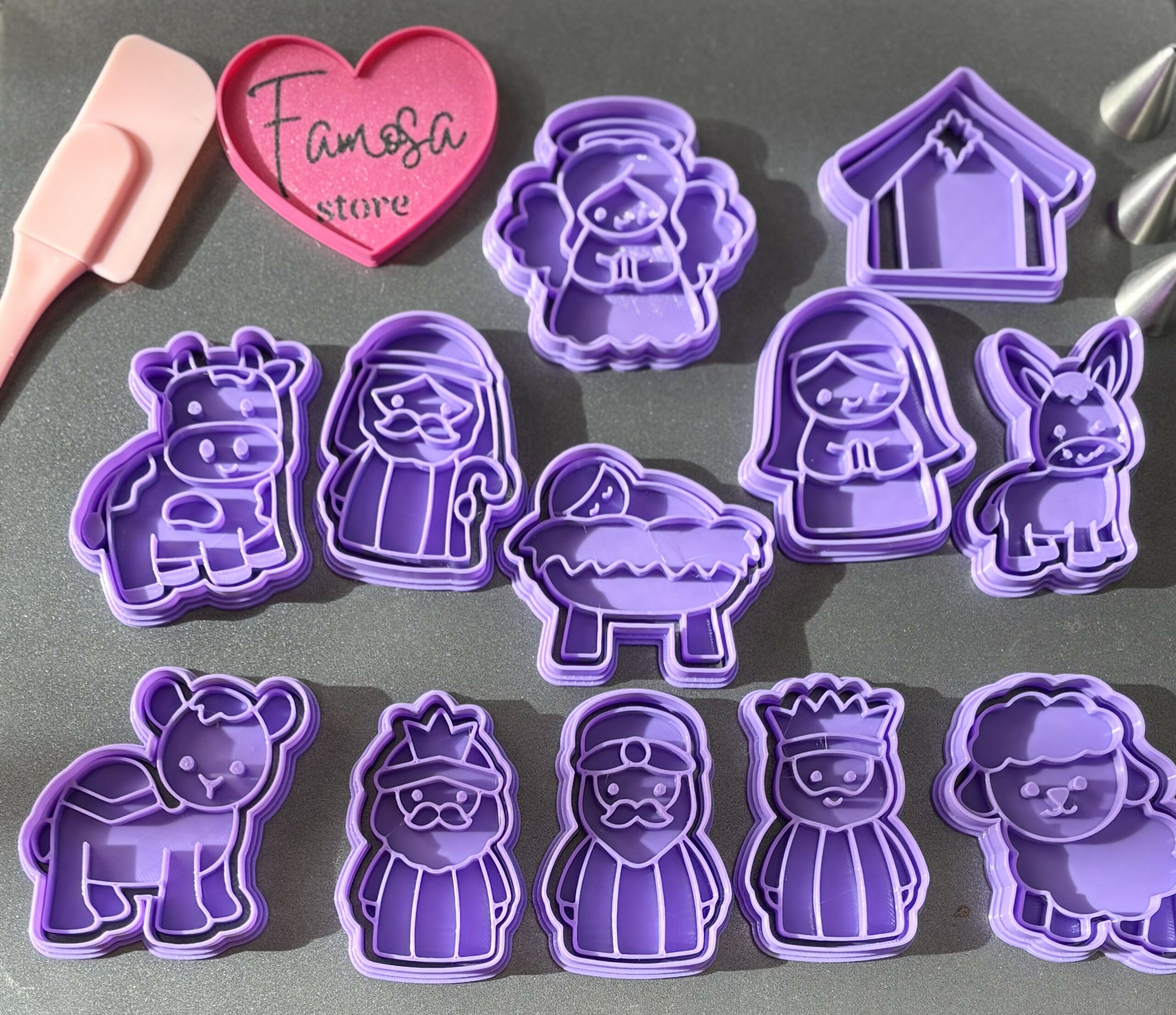 Belen Pesebre Navidad Cortadores de Galletas (6cm)