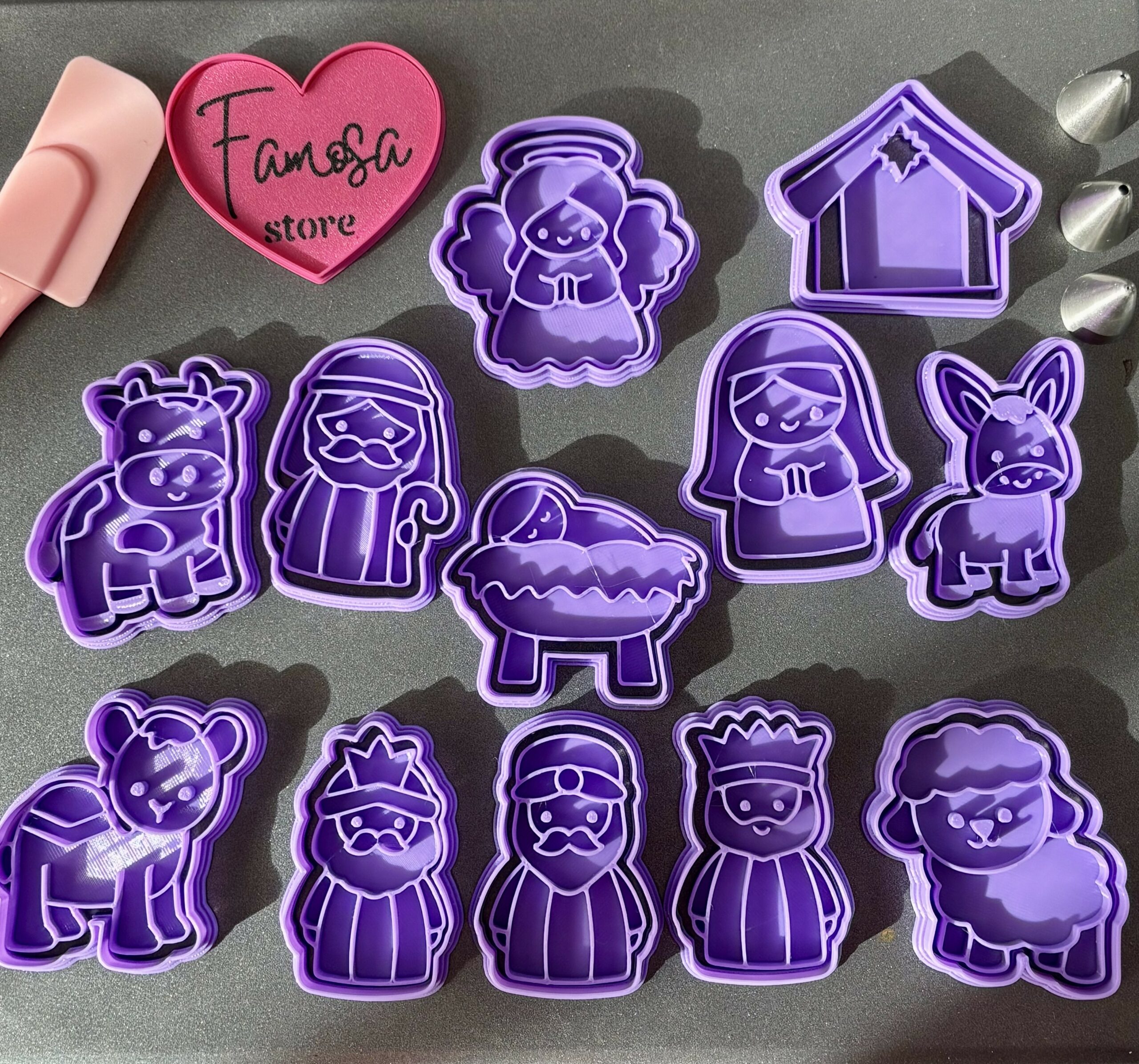 Belen Pesebre Navidad Cortadores de Galletas (6cm) - Imagen 2