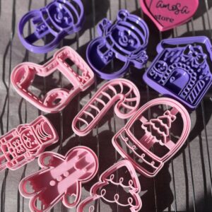 Pack de 9 Cortadores Navideños – 8 cm