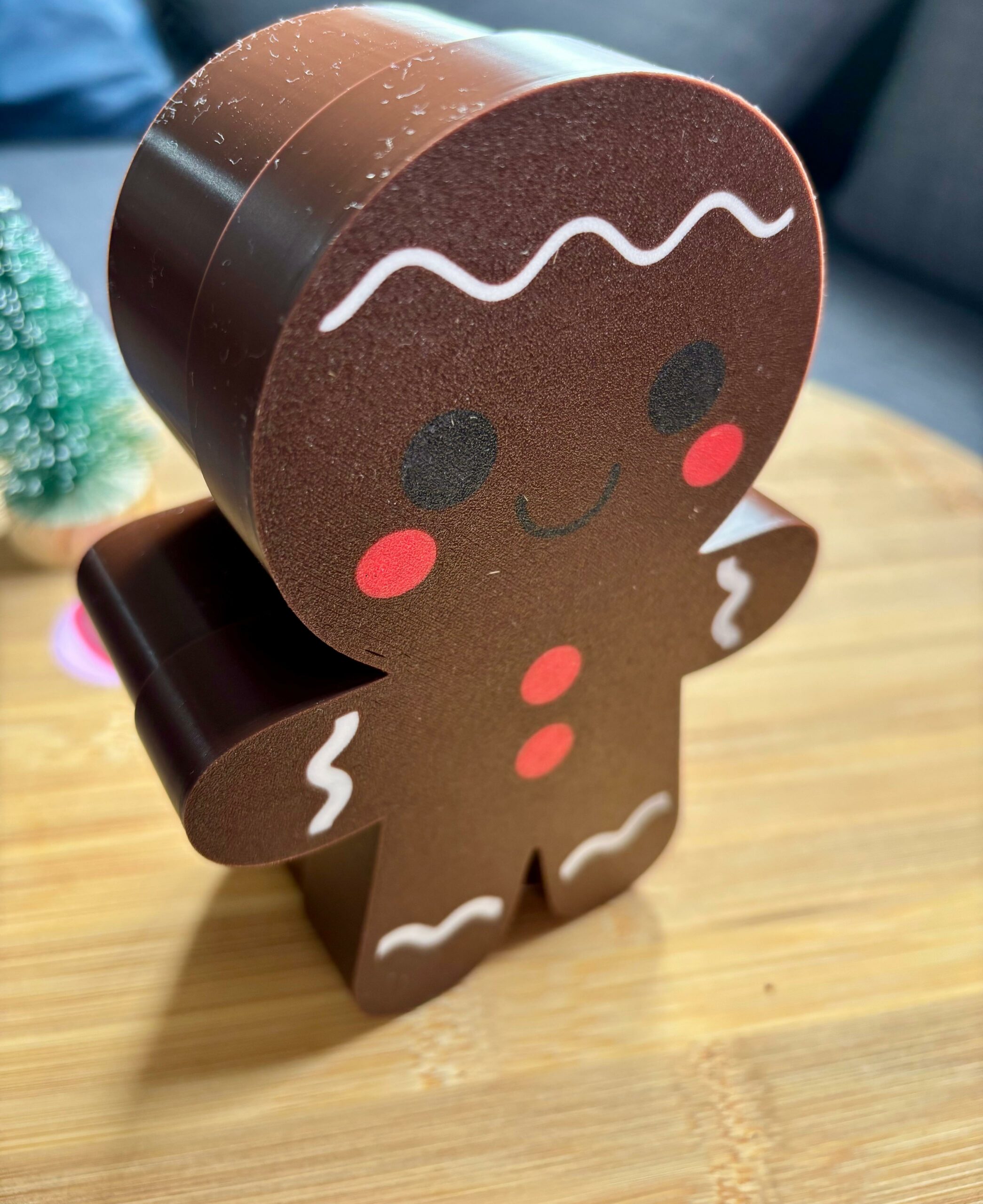 Cofre Navideño en Forma de Muñeco de Jengibre – 15 x 10 x 5 cm - Imagen 8