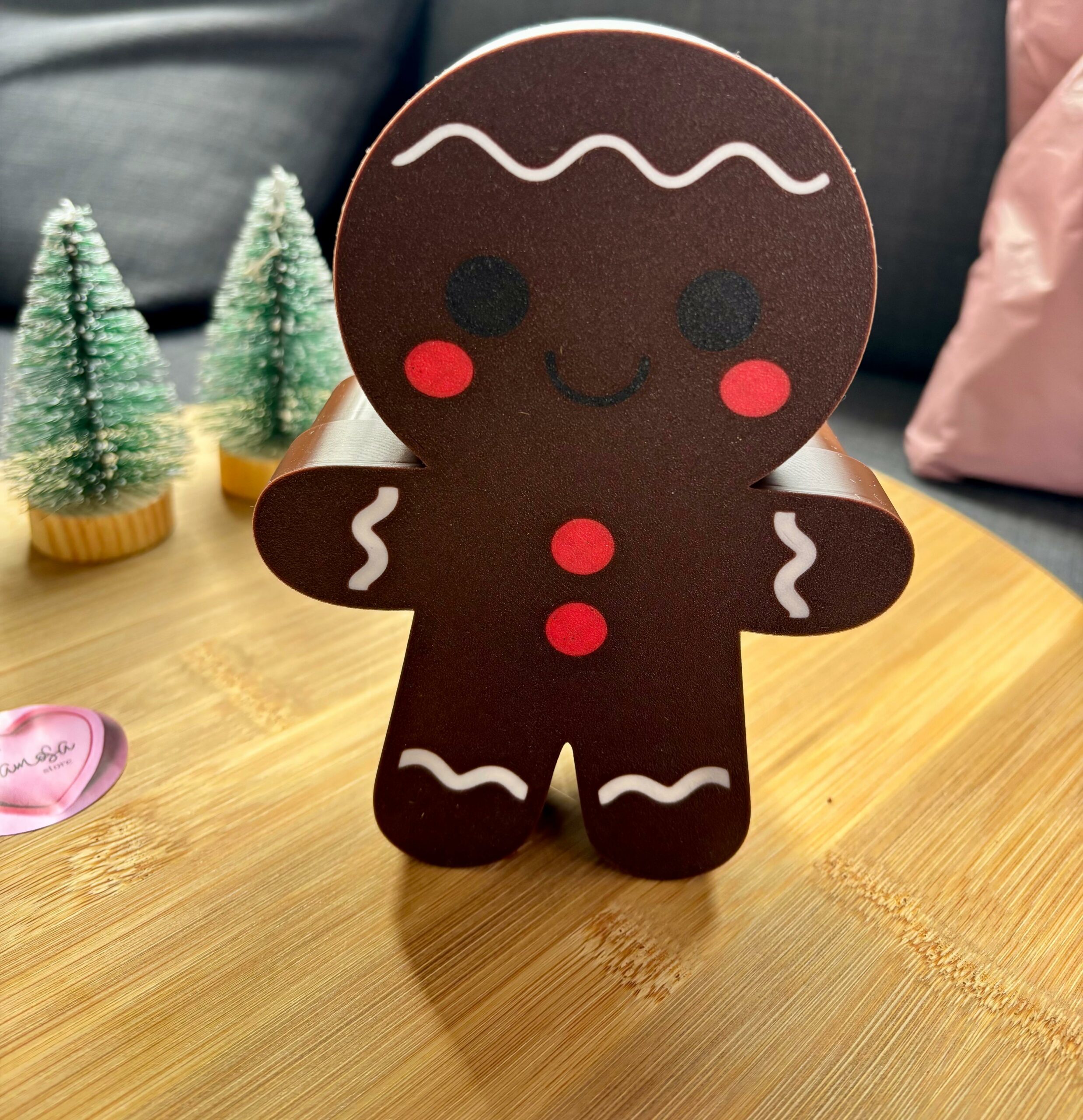 Cofre Navideño en Forma de Muñeco de Jengibre – 15 x 10 x 5 cm - Imagen 9