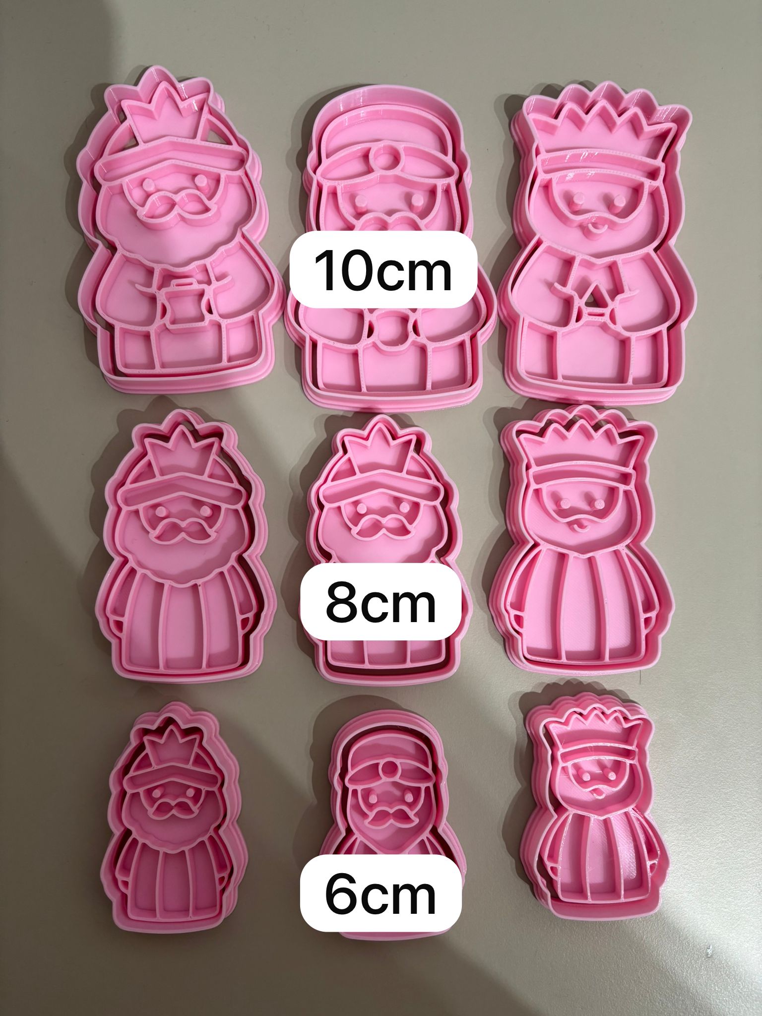 Reyes Magos Cortadores de Galletas (6cm)